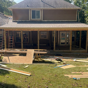 Trex Deck Build, Shed Roof Porch Install, and Door Replacement in Alpharetta, GA