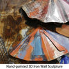Umbrellas Wall Art Primo Mixed Media Hand Painted 3D Metal Wall Sculpture