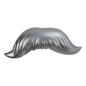 Moustache Coat Hook, Silver