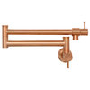 Akicon Pot Filler Kitchen Faucet Wall-Mounted, Copper