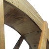 SamsGazebos 6-foot Craftsman Style Wood Water Wheel with Stand