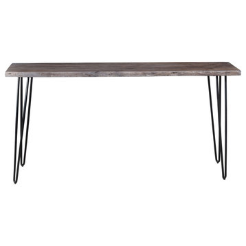 Nature's Edge Solid Acacia Counter Height Sofa Dining Table