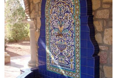 Tile Fountain Urn Panel