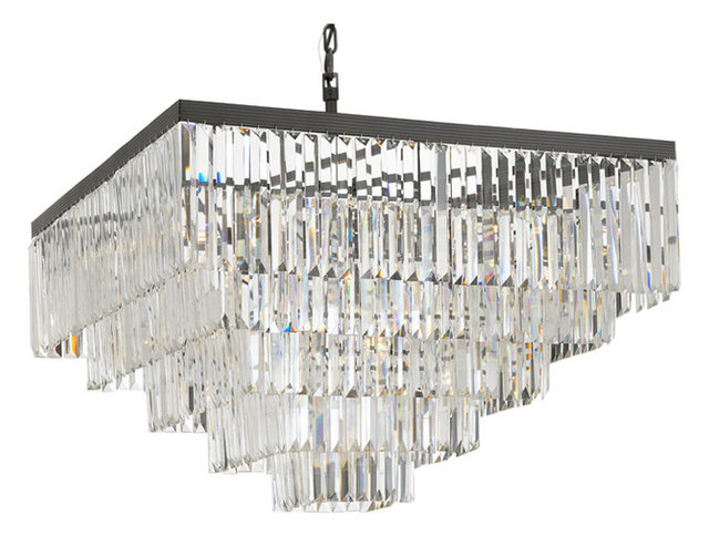 Retro Odeon Crystal Glass Fringe 3 Tier Chandelier Designs Retro Odeon Crystal Glass Fringe 5 Tier Chandelier Contemporary G7 1100 3