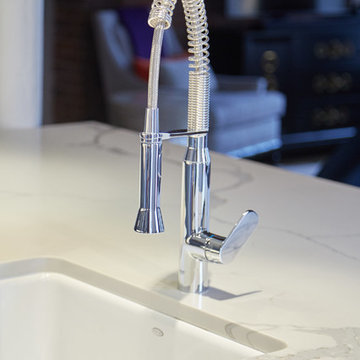 Lower Manhattan Blue Kitchen Renovation