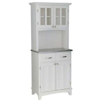 Homestyles Buffet of Buffets Off White Buffet with Hutch