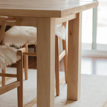 'Vega' Maple Custom Dining Table