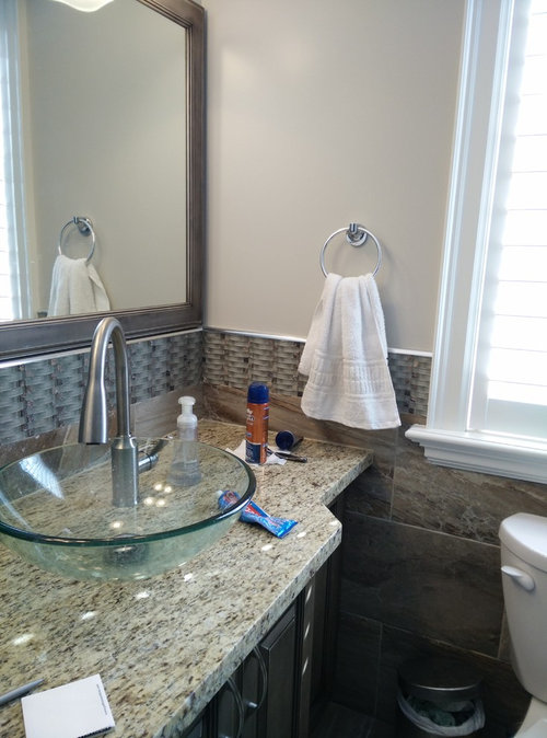 Partial bathroom makeover advice. So many patterns!