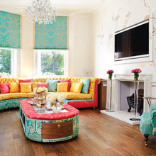 TURQUOISE YELLOW AND PINK