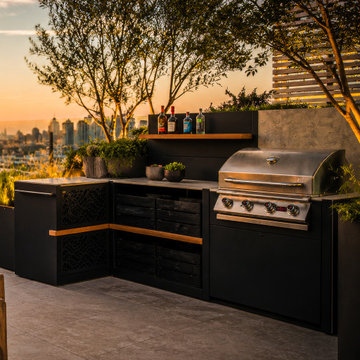 Luxury Roof Garden with Outdoor Kitchen