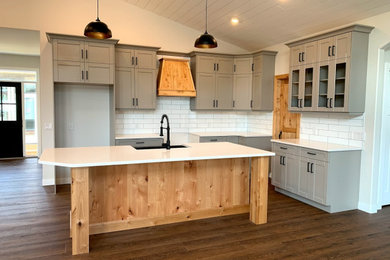 Kitchen - farmhouse kitchen idea in Other