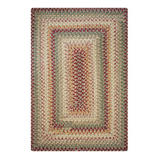 Homespice Decor 3 x 5' Rectangular Heartland Wool Braided Rug ...