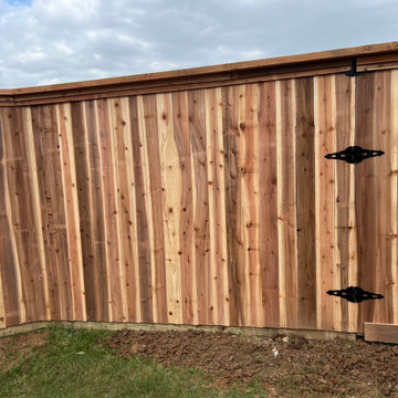 Side by Side Cedar Fencing