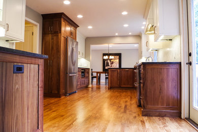 Inspiration for a transitional home design remodel in Detroit