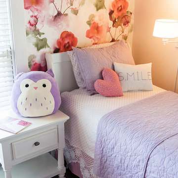 Purple & Pink Floral Little Girls' Room
