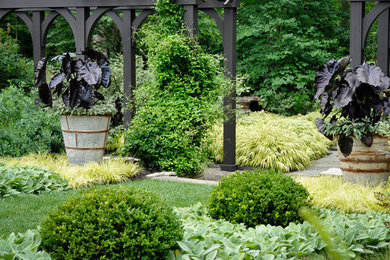 Inspiration for a traditional landscaping in Columbus.