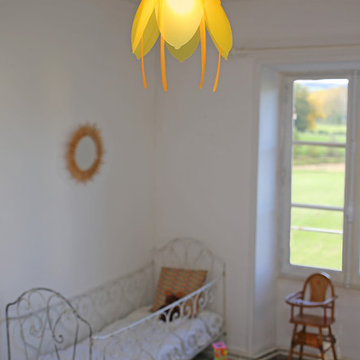 R&M Coudert Flower Ceiling light for Kids, Gold and Orange