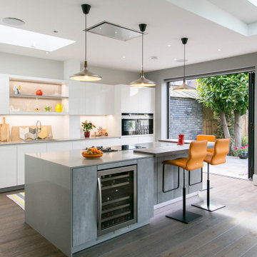 Leicht by Vogue Kitchens - West London Contemporary Open Plan Kitchen