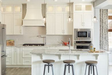 Trendy kitchen photo in Edmonton