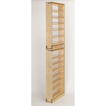 Wood Tall Filler Pull Out Organizer for New Kitchen Applications, 38.5"