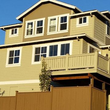 Hillside subdivision homes