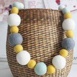Felt Ball Garlands - Nursery Decor