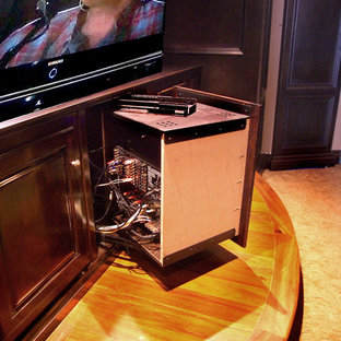 This is an example of a classic home cinema in Tampa.