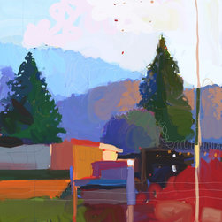 Paintings: "Deck View" Archival Print - Fine Art Prints