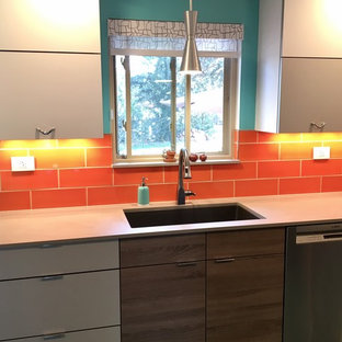 Colorful and Quirky Mid Century Modern Kitchen