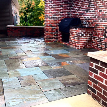 Irregular Blue Stone Patio