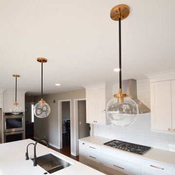 Arlington Heights Blue and White Kitchen
