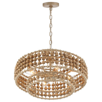 Crystorama Silas 3-Light Chandelier Burnished Silver
