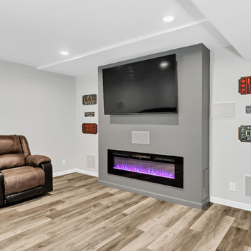Finished Basement and New Bamboo Floors