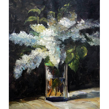 Lilacs in a Vase, Unframed Loose Canvas