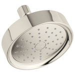 Kohler - Kohler Purist 1.75GPM 1-Function Showerhead Air-Induct Tech, Polished Nickel - This Purist single-function showerhead brings substantial water savings to your bathroom with a 1.75 gpm flow rate, combined with Katalyst technology for a completely indulgent showering experience. With a new nozzle pattern, internal waterway design, and air-induction system, Katalyst technology maximizes every water drop and creates a richer, more intense flow of water that heightens the shower's sensory experience. By infusing two liters of air per minute, Katalyst delivers a powerful, voluptuous spray that clings to the body with larger, fuller water drops.