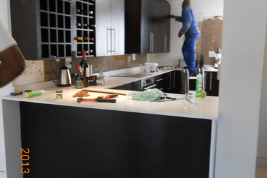 Mid-sized minimalist home design photo in Other