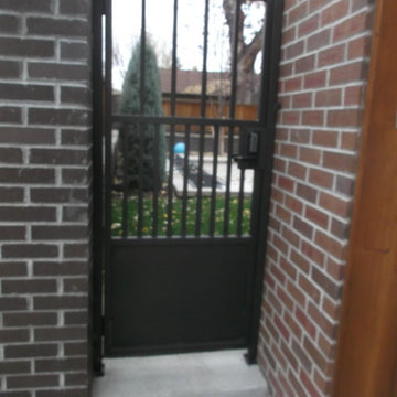 GATES: wood, over size, steel framed, single and double swing