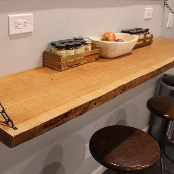 Kitchen Live Edge Breakfast Bar