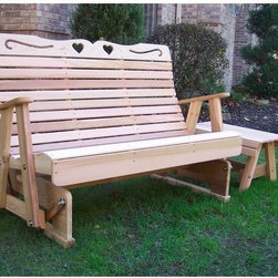 Royal Country Hearts Rocking Glider - Outdoor Gliders