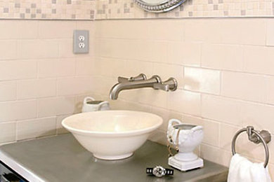 Example of a trendy bathroom design in Other