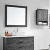 Spencer 48" Rectangular Bathroom/Vanity Framed Wall Mirror, Suede Elegant Grey