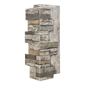 Faux Stone Wall Panel - Veneer Stacked Stone Corner - DURANGO