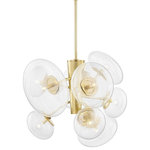 Hudson Valley Lighting - Hudson Valley Lighting KBS1471809-AGB Opera - Nine Light Pendant - Warranty -  ManufacturerOpera Nine Light Pen Aged BrassUL: Suitable for damp locations Energy Star Qualified: n/a ADA Certified: n/a  *Number of Lights: Lamp: 9-*Wattage:60w E12 Candelabra bulb(s) *Bulb Included:No *Bulb Type:E12 Candelabra *Finish Type:Aged Brass