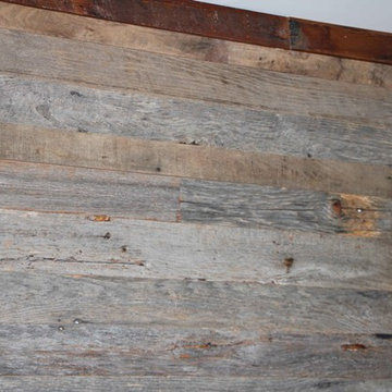 Barnwood Shiplap Wall With Custom Trim