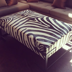 Cowhide Ottoman - Coffee Tables