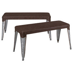 Rustic Dining Benches by Homebeez