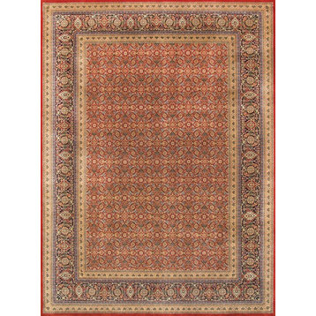 Pasargad Baku Collection Hand-Knotted Lamb's Wool Round Rug, 8'0"