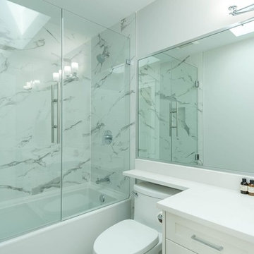 White Sleek Interior Custom Home