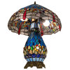 25 High Tiffany Hanginghead Dragonfly Table Lamp