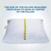 European Goose Down Travel Pillow For Plane, Car And Home, 12" X 16"